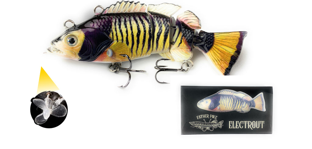 Father Pike 3.5 inch PURPLE YELLOW ELECTROUT MINI