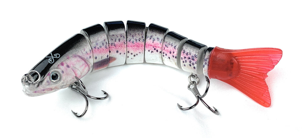 Swim Bait 5.5" Trout Bait 8 Segments RAINBOW NICKY