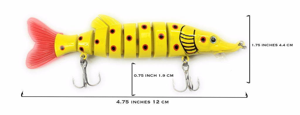 Swim Bait 4.75" Pike 8 Segments LUCKY MEEMO