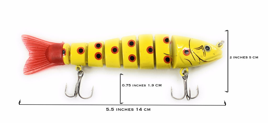 Swim Bait 5.5" Trout Bait 8 Segments LUCKY NICKY